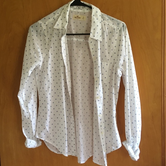 Hollister Tops - Polka Dot Hollister Button Down